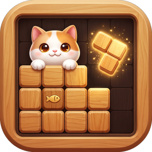 Purrfect Blocks: Wood Puzzle Icon